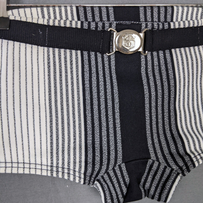 1960s Black White Swim Trunks | Jantzen | S