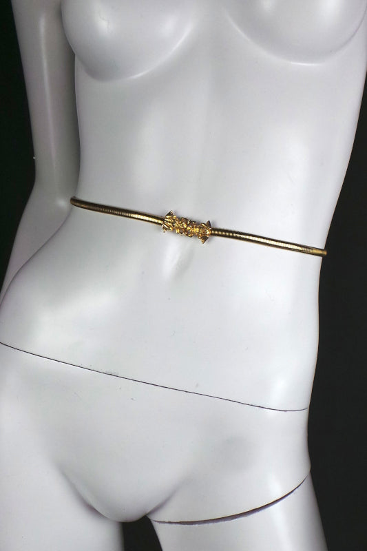 1980s Kissing Frog Waist Belt | Dotty Smith | S