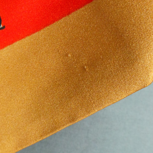 1970s Red Black Transport Print Tie