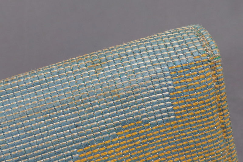 1930s Teal Art Deco Fabric Clutch