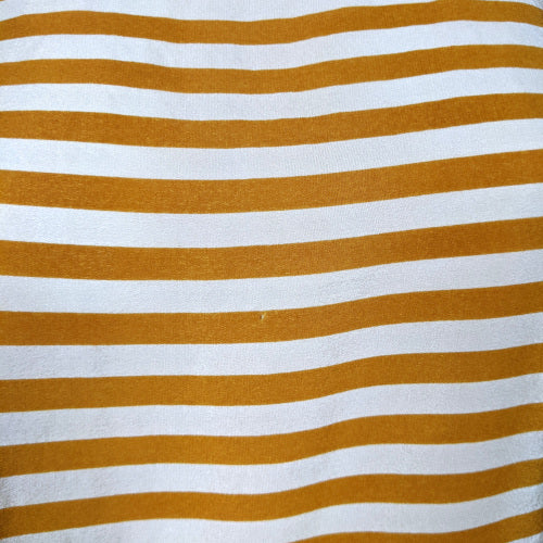 1980s Mustard Striped Silk Top | Max Mara | L