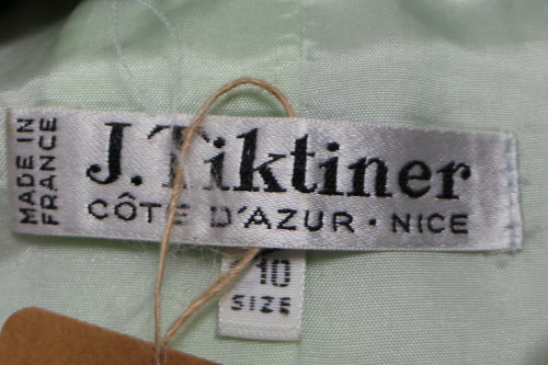 1980s Green and Lilac Skirt and Jacket | J.Tiktiner | S