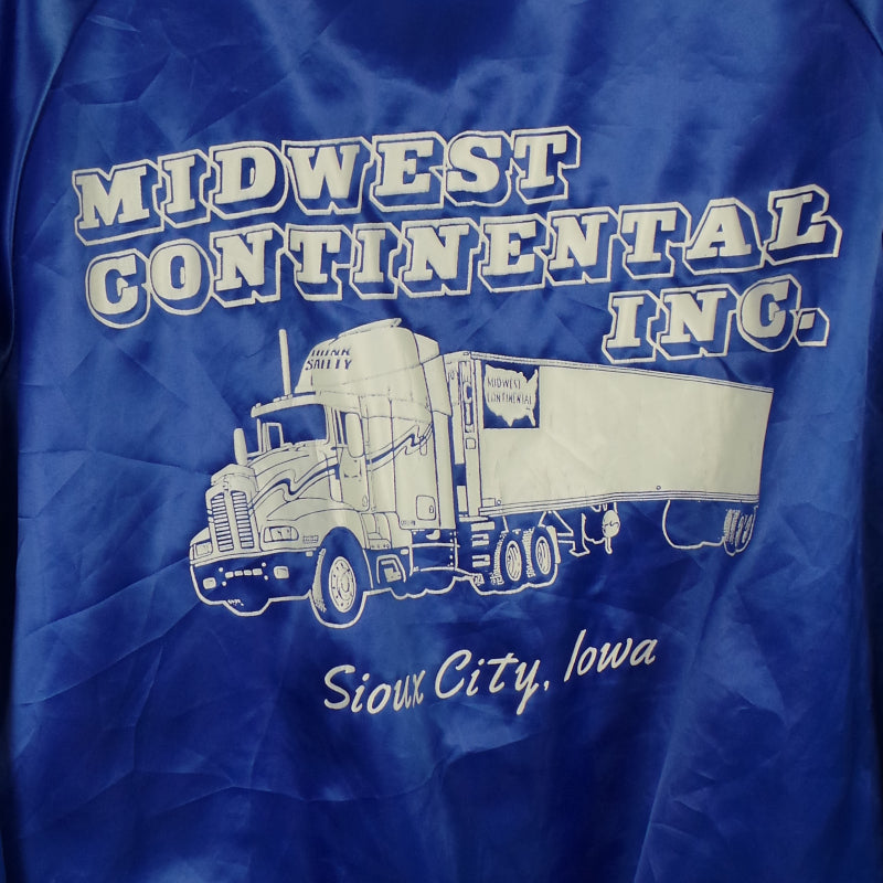 1980s Blue American Trucker Bomber | XL