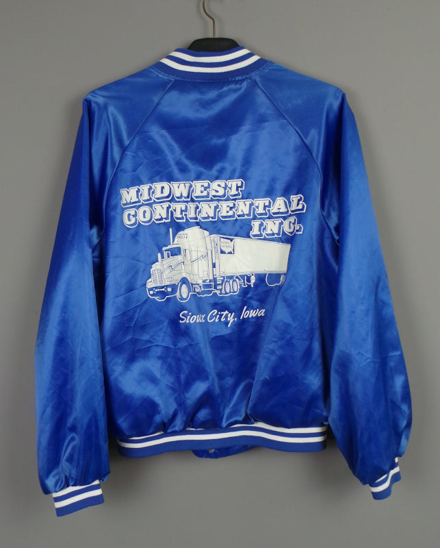 1980s Blue American Trucker Bomber | XL