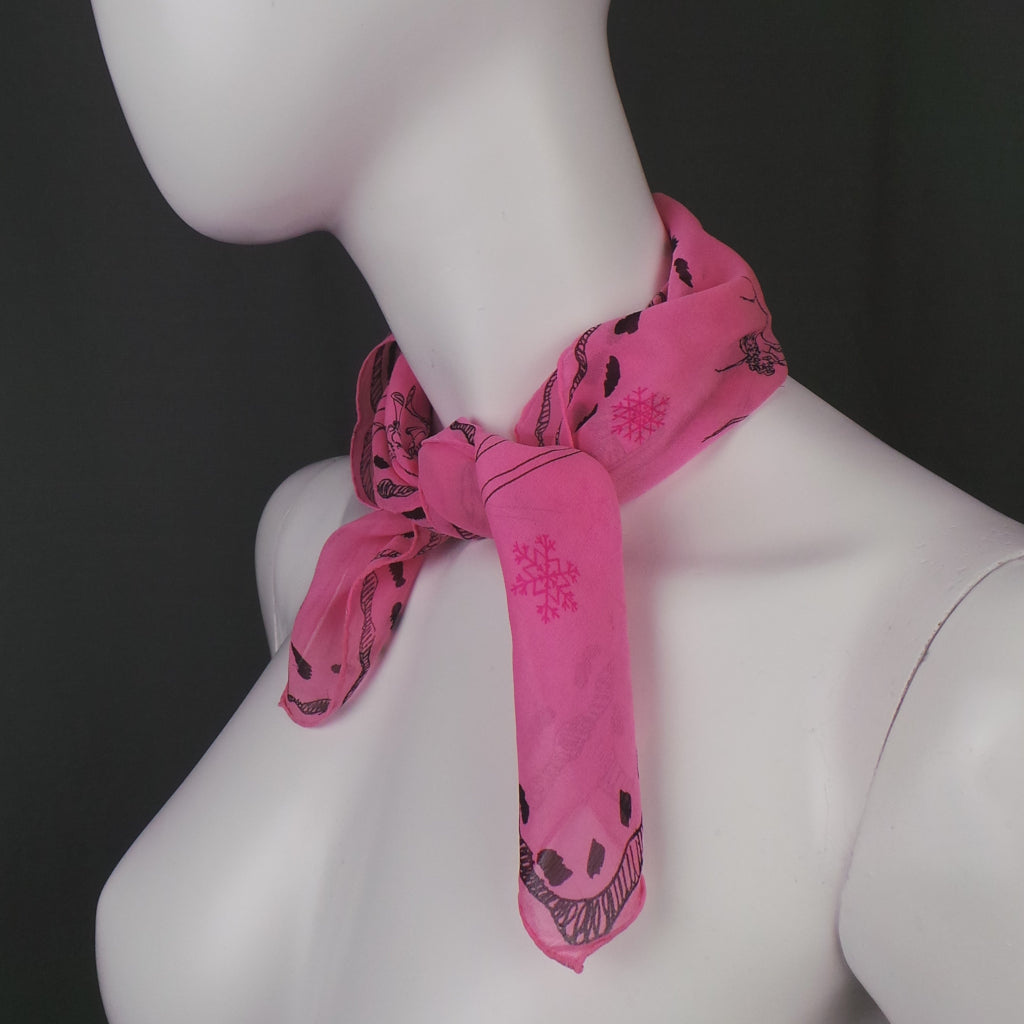 1950s Rare Christmas Poodles Silk Scarf | Brooke Cadwallader