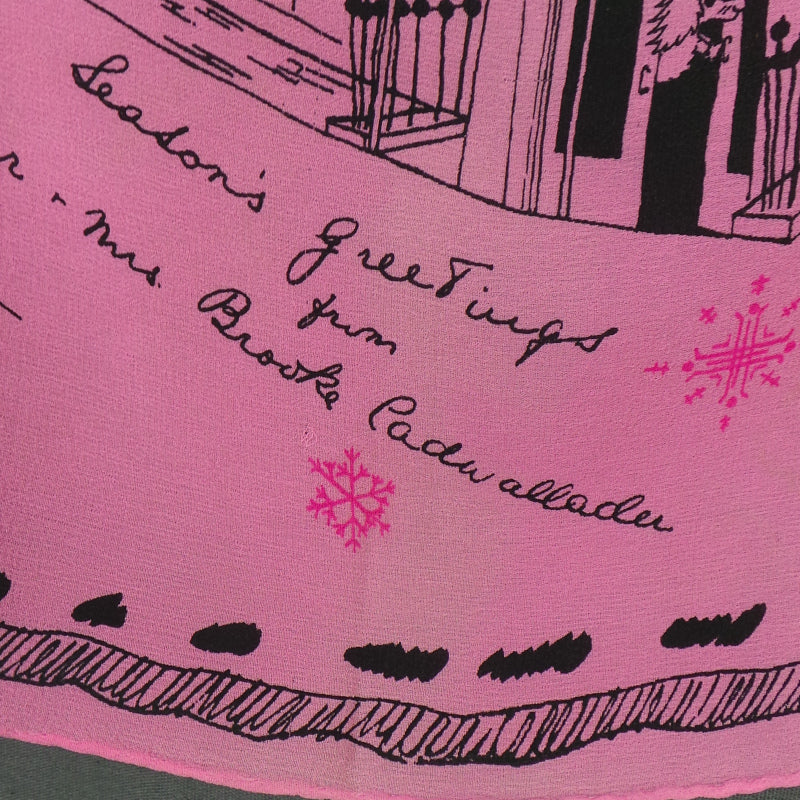 1950s Rare Christmas Poodles Silk Scarf | Brooke Cadwallader