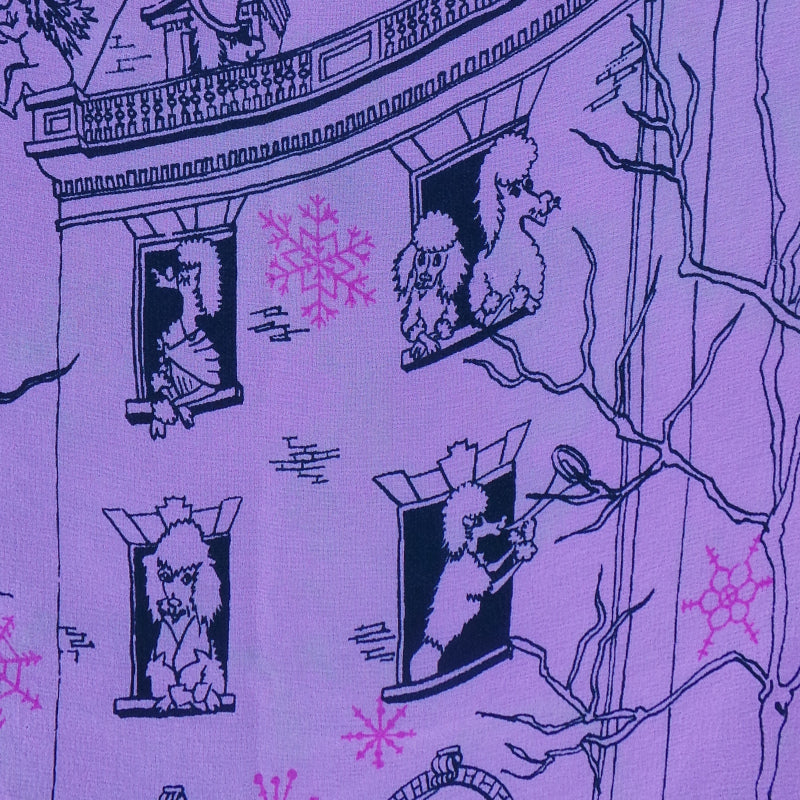 1950s Rare Christmas Poodles Silk Scarf | Brooke Cadwallader