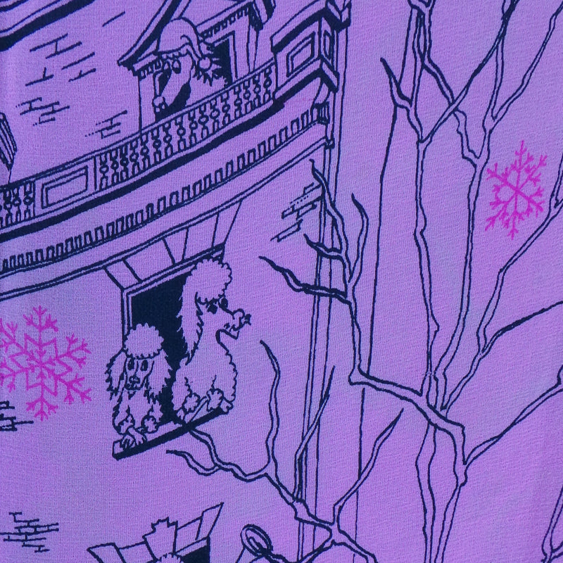 1950s Rare Christmas Poodles Silk Scarf | Brooke Cadwallader