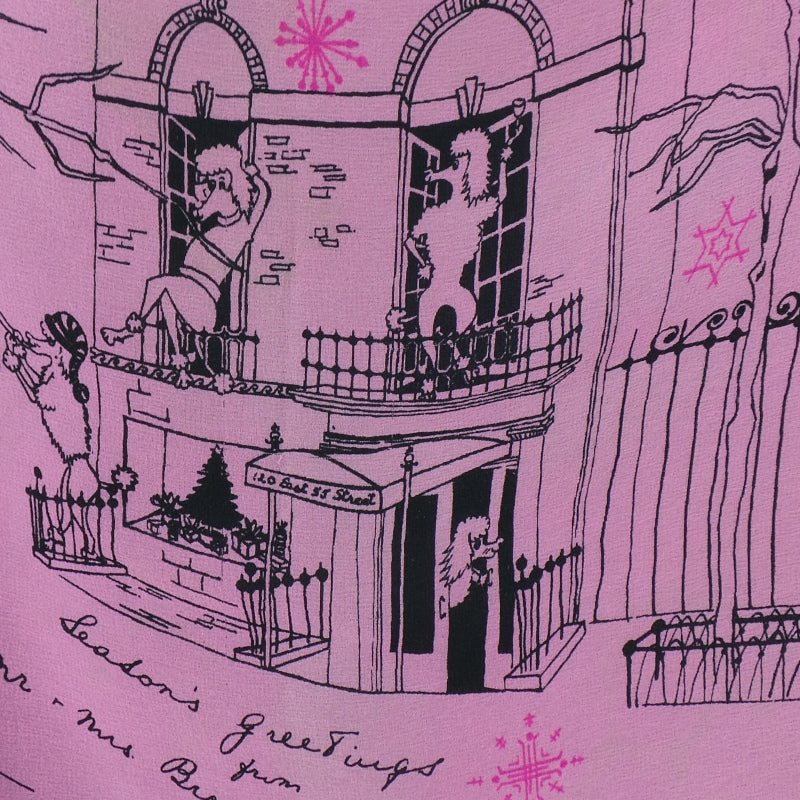 1950s Rare Christmas Poodles Silk Scarf | Brooke Cadwallader