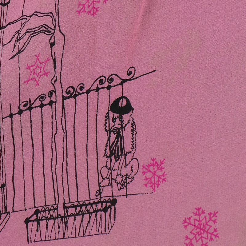 1950s Rare Christmas Poodles Silk Scarf | Brooke Cadwallader