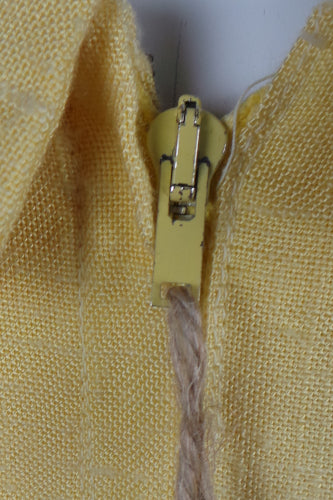 1960s Yellow and Mustard Mini Dress | Demi-Dress | S