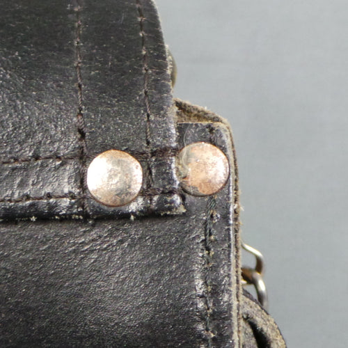 1970s Black Leather Satchel