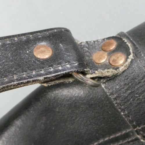 1970s Black Leather Satchel