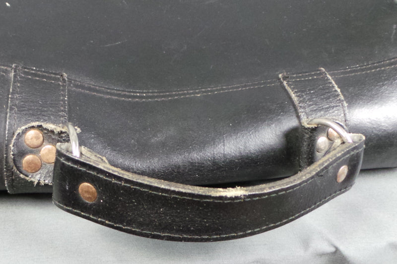 1970s Black Leather Satchel