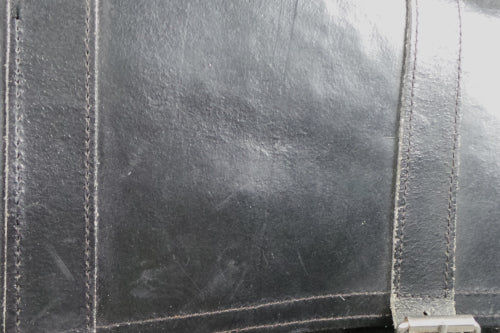 1970s Black Leather Satchel