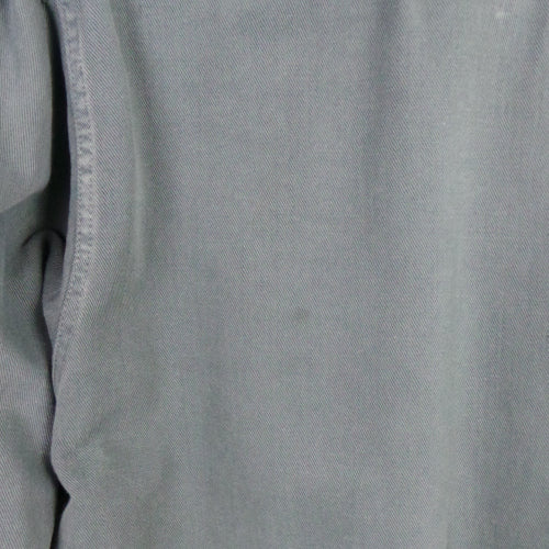 1960s Petrol Blue Cotton Workwear Shirt | L