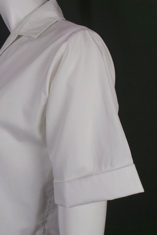 1950s White Customised Bowling Shirt, 'Victors 610', 40in Bust