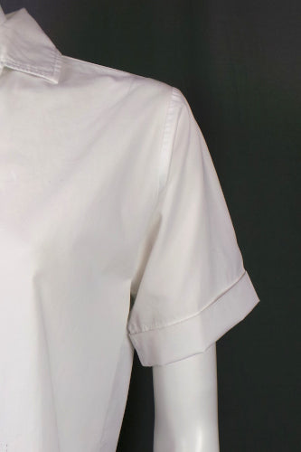 1950s White Customised Bowling Shirt, 'Victors 610', 40in Bust