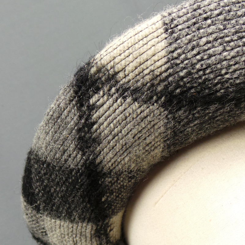 1960s Black & White Check Hat | Walmar