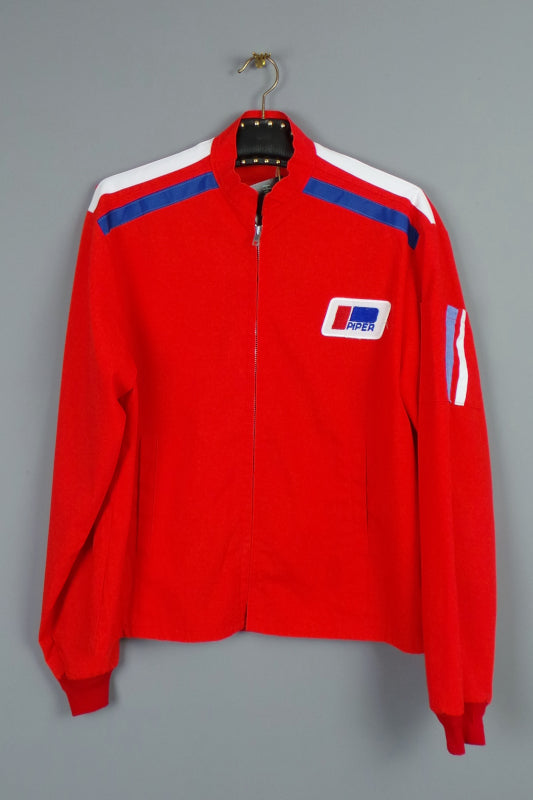 1960s Red Piper Pilots Flight Jacket | XL