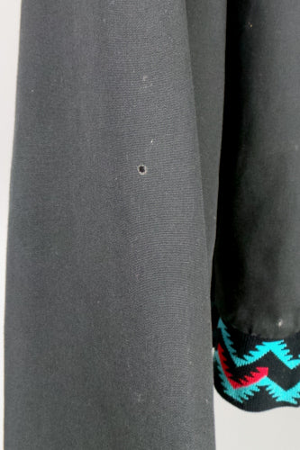 1980s 'Longhorn Lounge' Black Bomber Jacket | 4XL