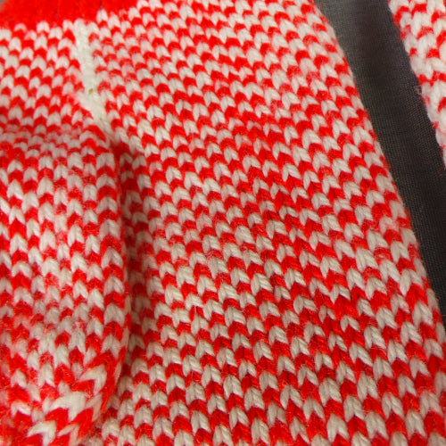 1970s Red & White Snowflake Mittens