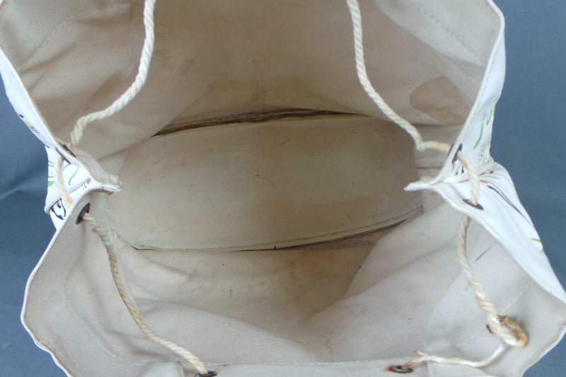 1950s White Tropical Fish Beach Bag