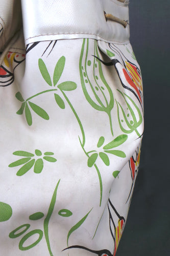 1950s White Tropical Fish Beach Bag