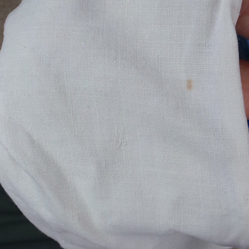 1960s Blue Egyptian Print Skirted Swimsuit | M