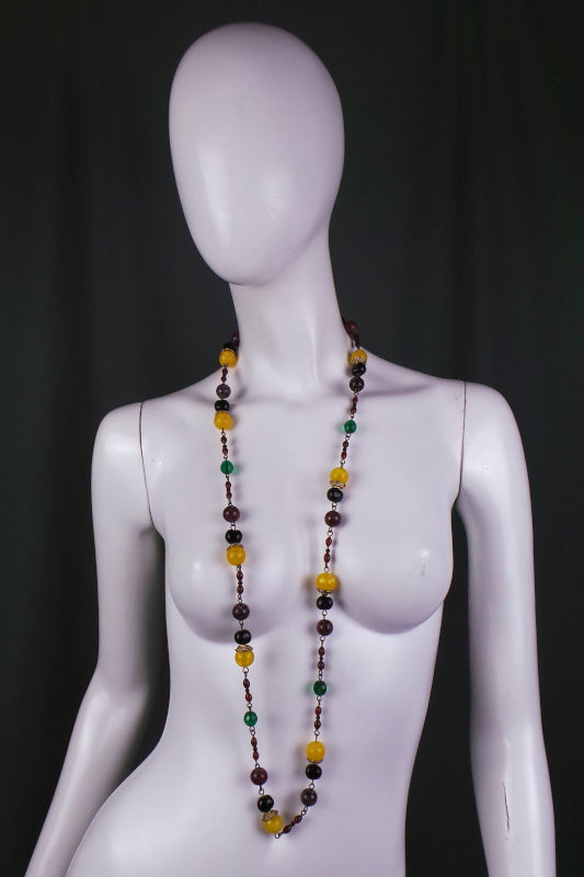 1980s Citrus Beaded Jewellery Set