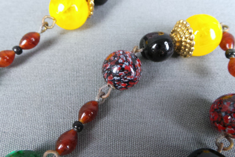 1980s Citrus Beaded Jewellery Set