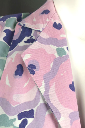 1950s Lilac Floral Shirtwaister Dress | 3XL