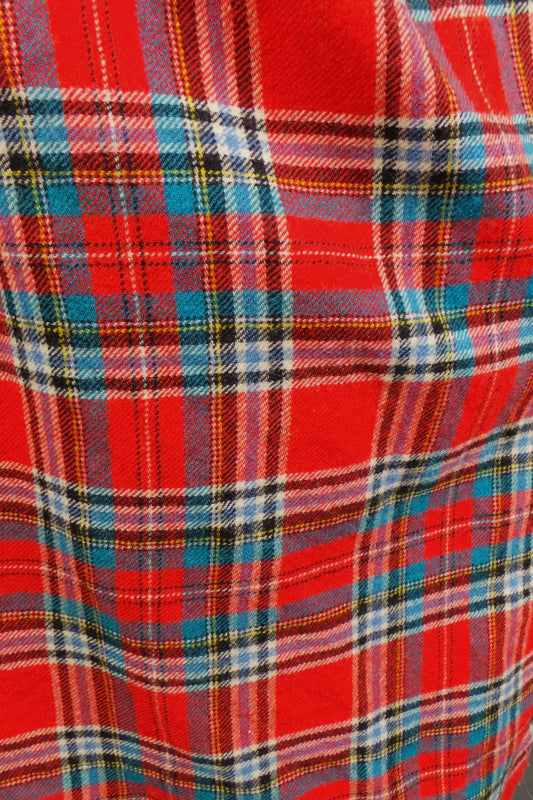 1950s Red Tartan Short Dress | L