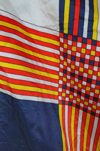 1970s Red, Purple and Yellow Scarf