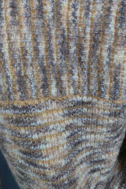 1970s Stirling Cooper Mustard Tie Neck Jumper | XL