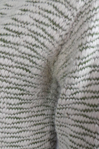 1960s Green & Cream Cardigan | L