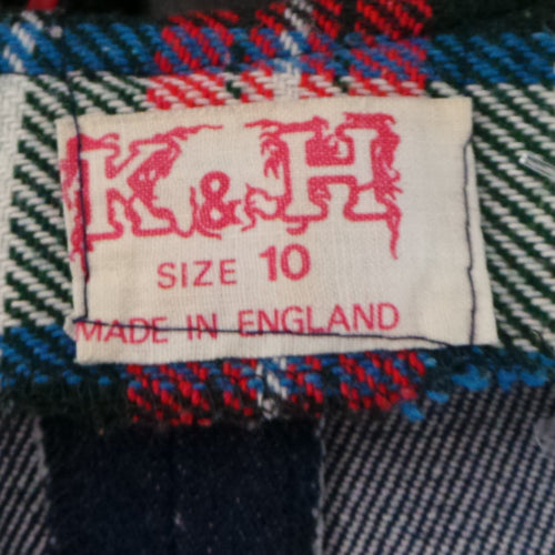 1970s Denim Tartan Pocket Top | XS