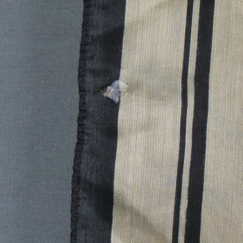 1970s Cream and Black Plain Scarf