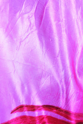 1960s Hot Pink Lily Print Scarf | St Michael