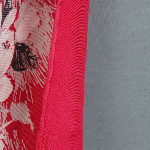 1960s Pink and White Floral Bouquet Silk Scarf | Jacqmar