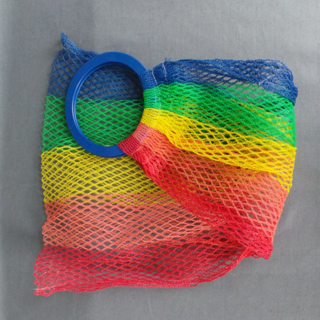 1960s Rainbow Stripe Vintage Tote Bag