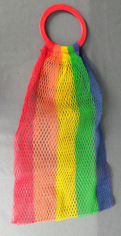 1960s Rainbow Stripe Tote Bag