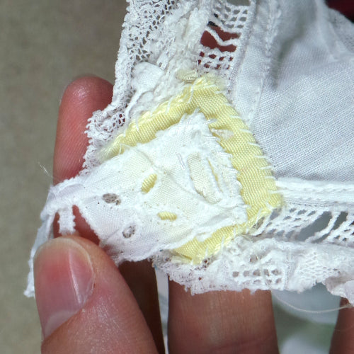 Antique White Cotton and Lace Nightie Dress | M