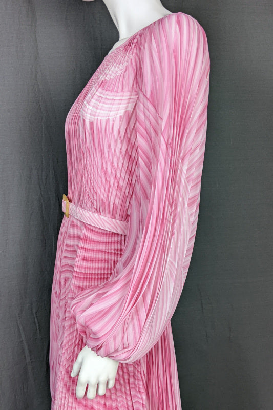 Pink swirl factory dress vintage