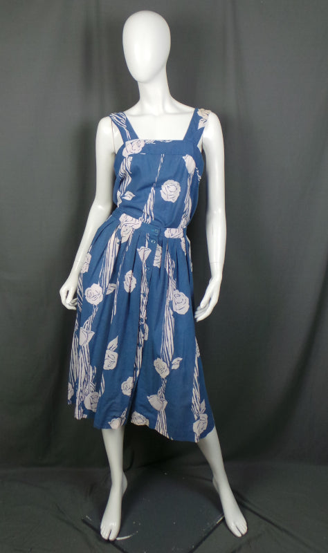 1980s Blue Rose Summer 3-piece Co-Ord | M
