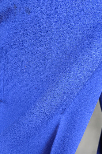 1980s Cobalt Blue Trouser Suit | Hasco | XS