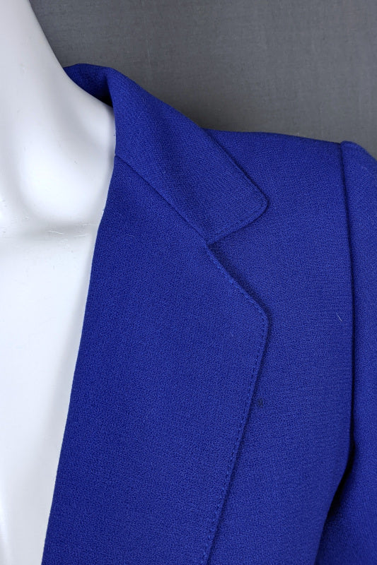 1980s Cobalt Blue Trouser Suit | Hasco | XS