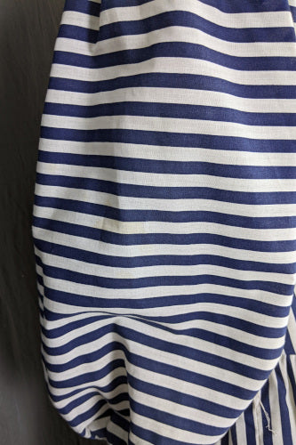 1970s Blue White Stripe Frontier Dress | Capriccio | S