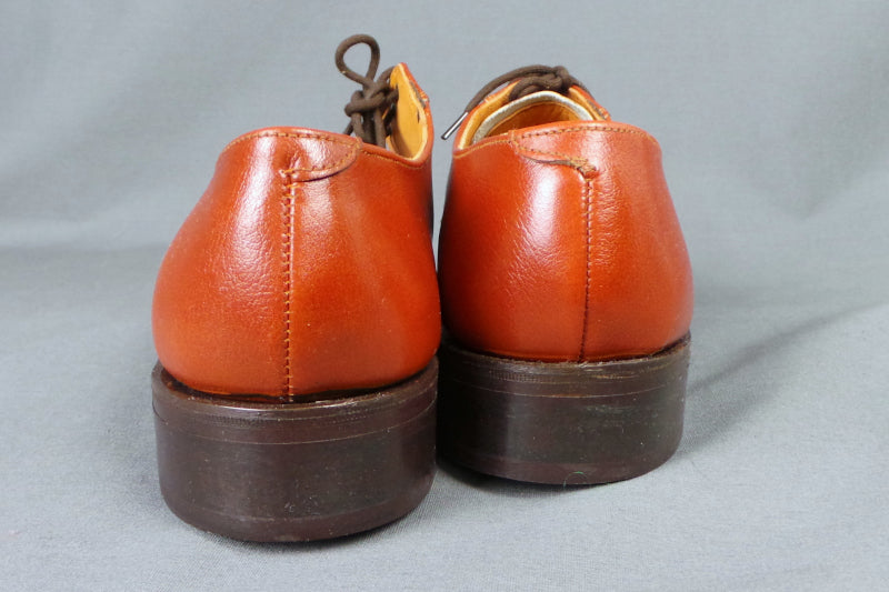 1960s Deadstock Brown Leather Smart Shoes | Goliath | UK 7