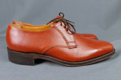 1960s Deadstock Brown Leather Smart Shoes | Goliath | UK 7